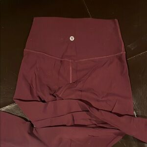 Lululemon Align Burgundy High-Waisted Leggings